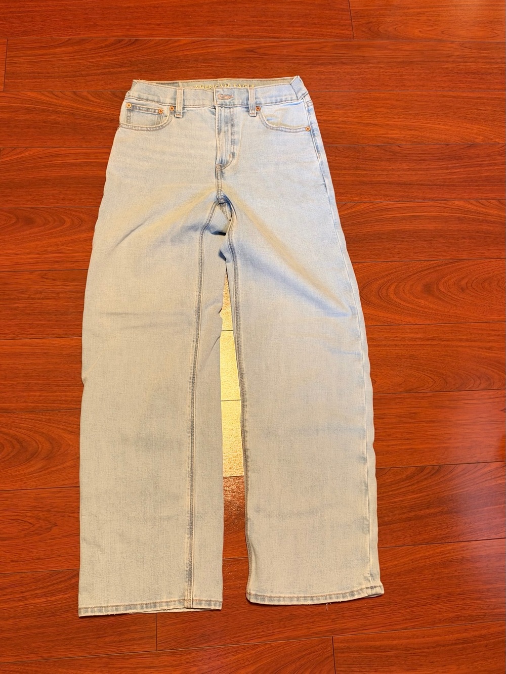 American Eagle Outfitters Light Blue Straight Leg Jeans